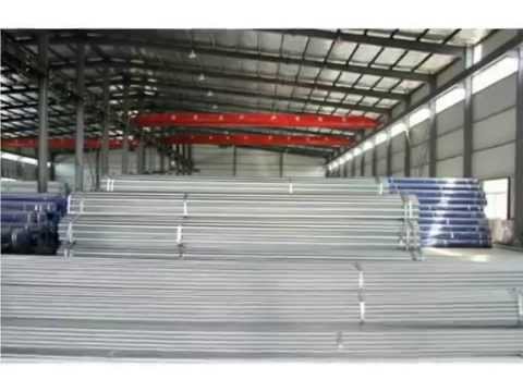 Galvanizing plant for scaffolding